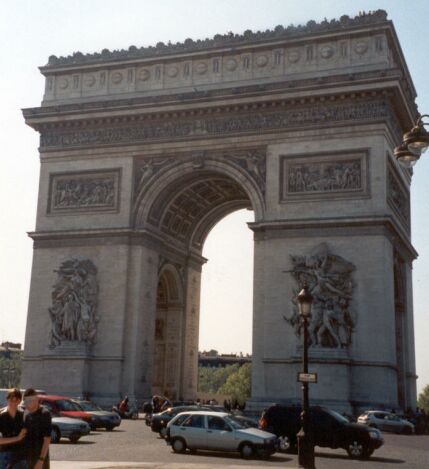 If the thought EVER crosses your mind that 'hey, it'd be cool to make my way across the largest roundabout in the world,' take my advice, and DON'T. This is probably the closest I've come to having that, 'An American tourist was killed today when...' story written about me. (The Arc D'Triomphe, Paris).
