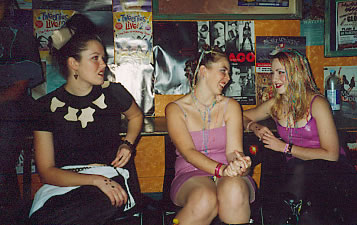 Jenna, as Peebles, and Amy and Vicki, as Prostitutes (one wonders if there was any hint of irony in their costume choice), from the P-Party