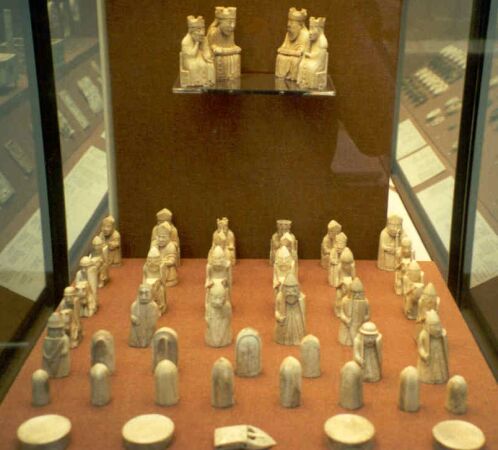 Norse chess pieces, over a thousand years old, found on the Scottish Isle of Lewis. Also, my favorite exhibit in the entire British Museum.