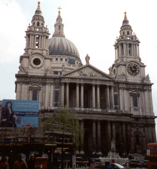 Christopher Wren's masterpiece, St. Paul's Cathedral. (London)