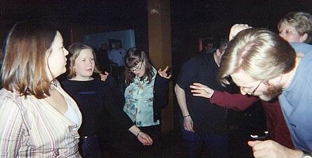 Personally, my favorite thing about this picture is that someone finally captured on film Alissa's idiosyncratic way of dancing (of course, who am I to talk?)